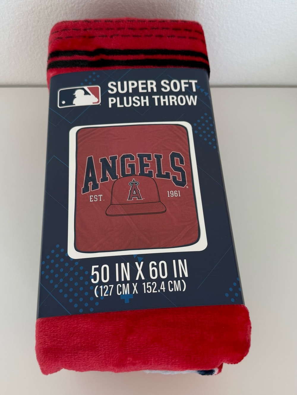 Anaheim Angels MLB Super Soft Plush Throw Blanket 50x60 New